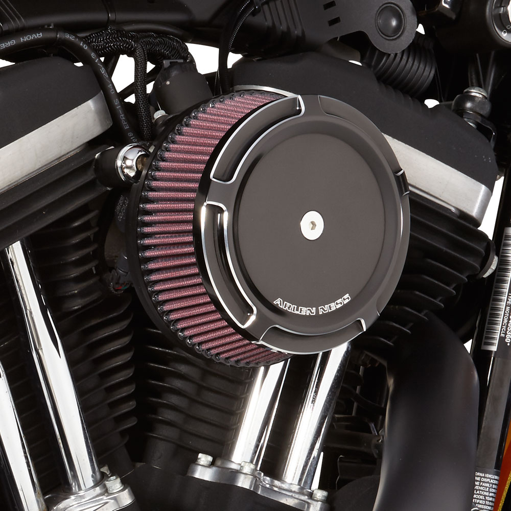 Arlen Ness Black Beveled Stage 1 Big Sucker Air Cleaner Cover for ...