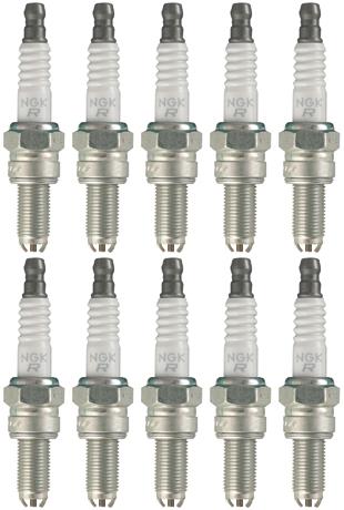 Set of 10 NGK Standard Spark Plugs Yamaha PHAZER PZ50M 2010-2007 Engine ...